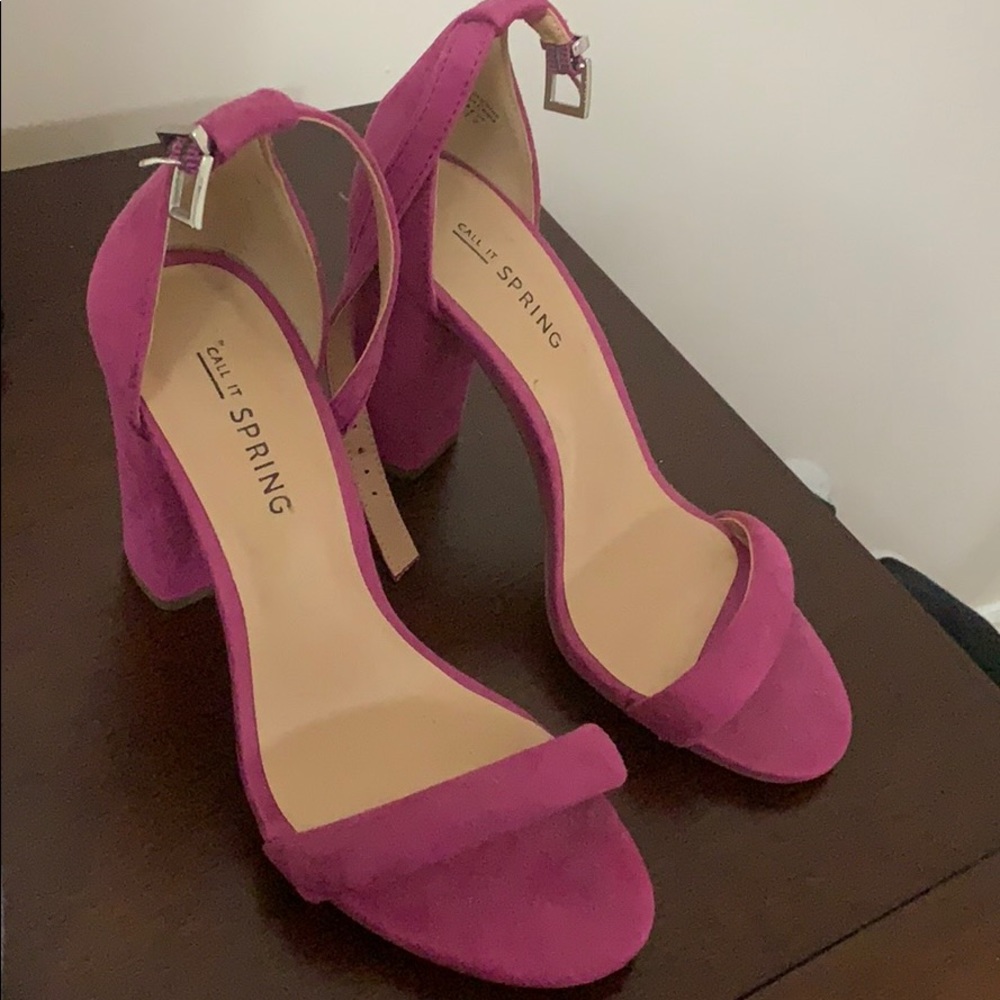 CALL IT SPRING magenta/purple heel